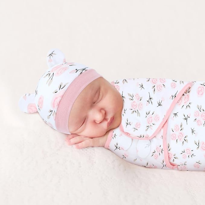 Dizila 2 Sets Adjustable Soft Cotton Blend Newborn Infant Baby Girl Receiving - Image 6