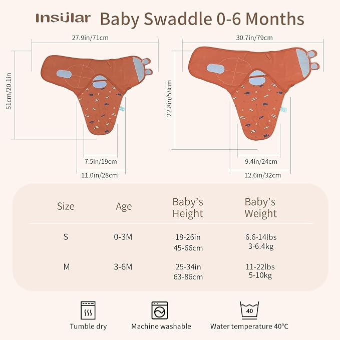 insular Baby Swaddle Wrap, Swaddle Blanket - Image 4