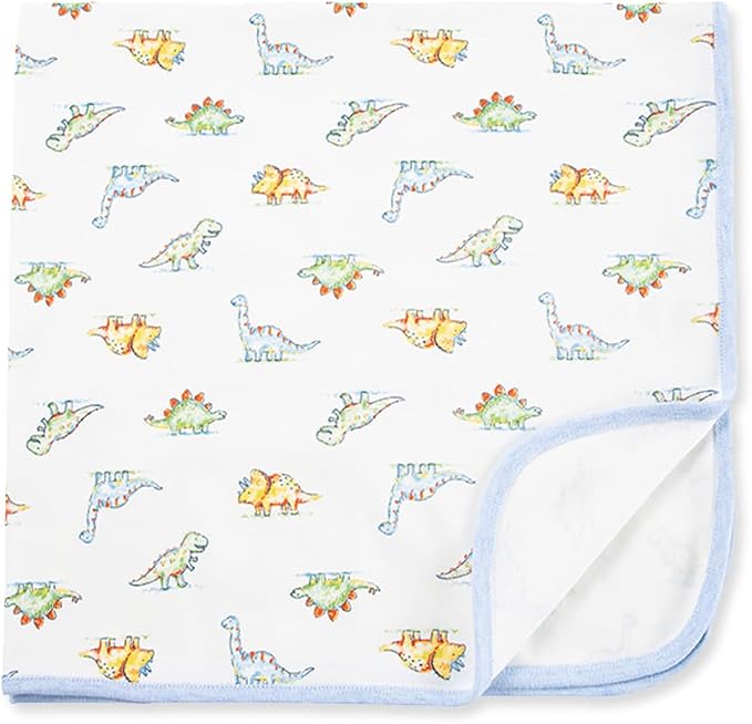 Little Me Blankets for Baby Boys' Dinomite Dinosaurs Swaddling Receiving Blanket - Image 3