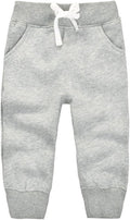 CuteOn Unisex Toddler Jogger Pants Kids Cotton Elastic Waist Winter Baby Sweatpants Pants 1-5Years