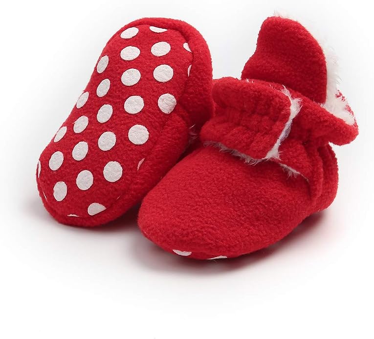 Baby Booties Cozy Fleece Slippers Soft Baby Shoes - Image 3