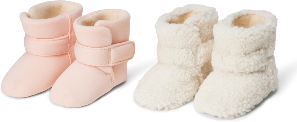 Amazon Essentials Unisex Babies' Soft Hook & Loop Booties, Infant Crib Shoes by AmazonEssentials