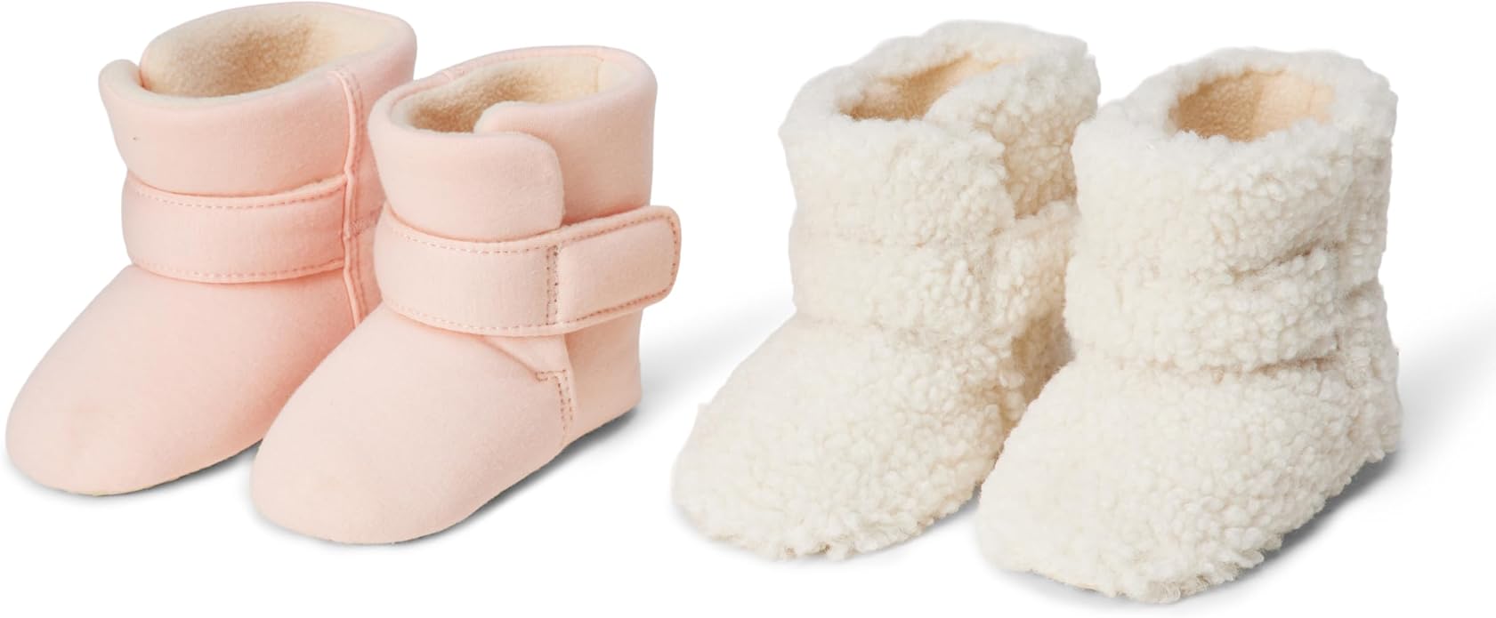 Amazon Essentials Unisex Babies' Soft Hook & Loop Booties, Infant Crib Shoes by AmazonEssentials
