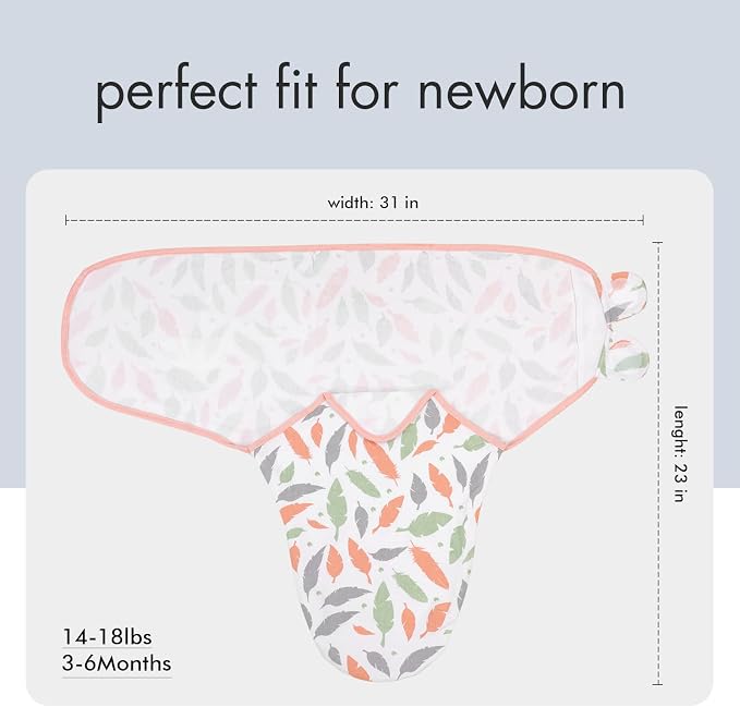 GLLQUEN BABY Swaddles for Newborns 3-6 Months, Adjustable & Easy Fastener | - Image 6