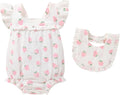 YOUNGER TREE Baby Girl Romper 100% Cotton Ruffle Sleeveless Summer Outfit by YOUNGERTREE