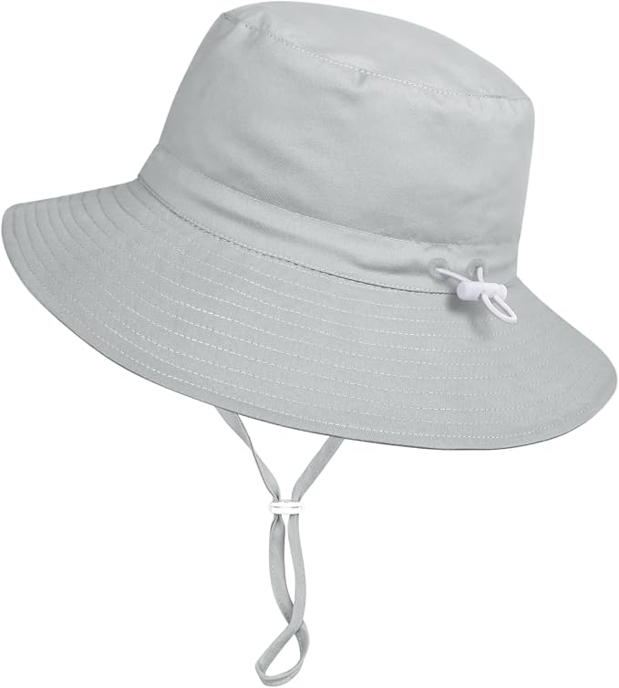 Baby Toddler Sun Hat, Boys Girls Adjustable Bucket Hat by DANMY