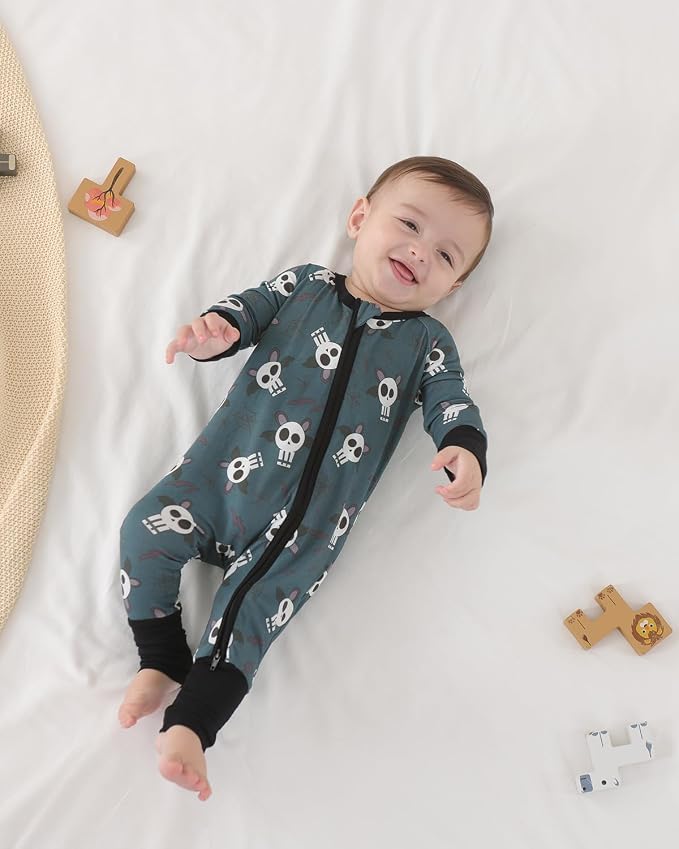 GUISBY Baby Footless Pajamas, Rayon of Bamboo, NB-2T | Rayon of bamboo softness - Image 5