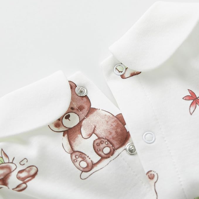 pureborn Baby Girls Boys Bodysuit One-Piece Romper 0-24 Months - Image 6