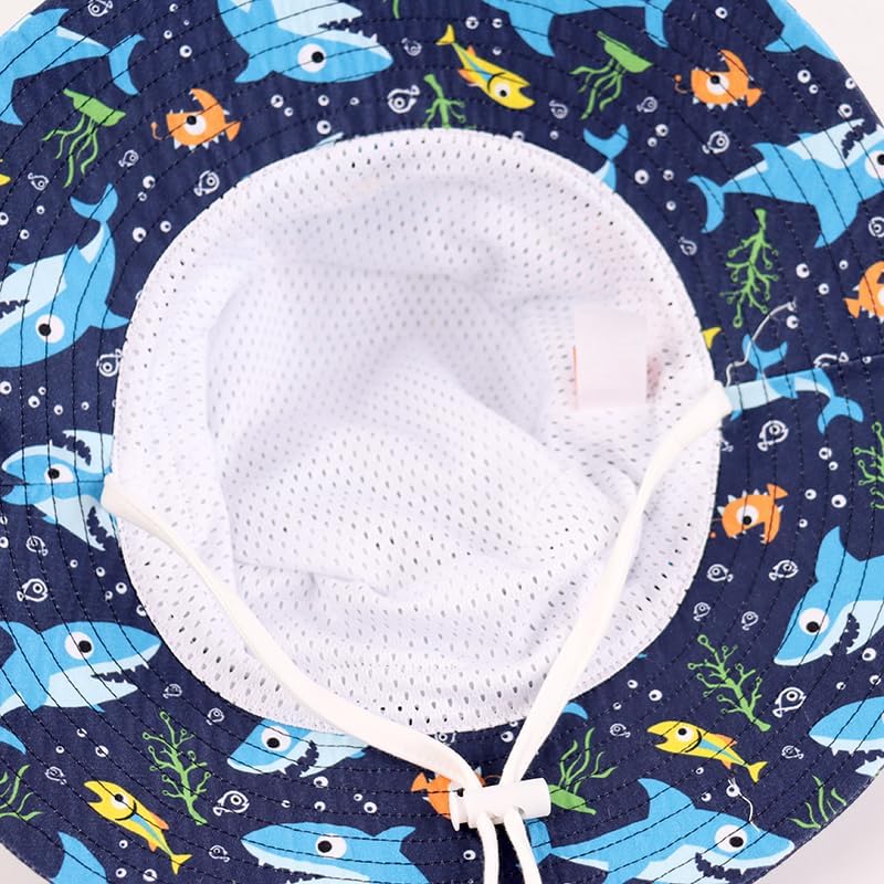 LANGZHEN Sun Protection Hat for Kids Toddler Boys Girls Wide Brim Summer - Image 7