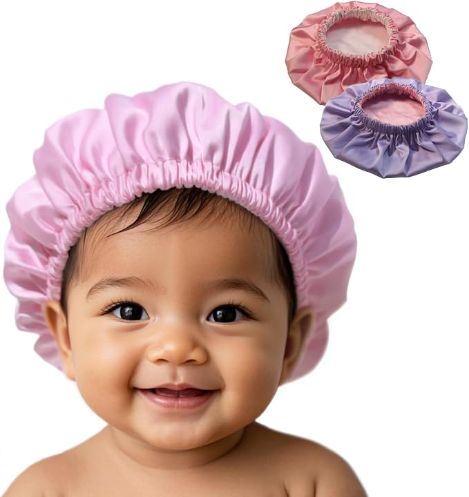 AKISS Baby Infant Newborn Toddler Satin Silk Hair Bonnet Cap by AKISS