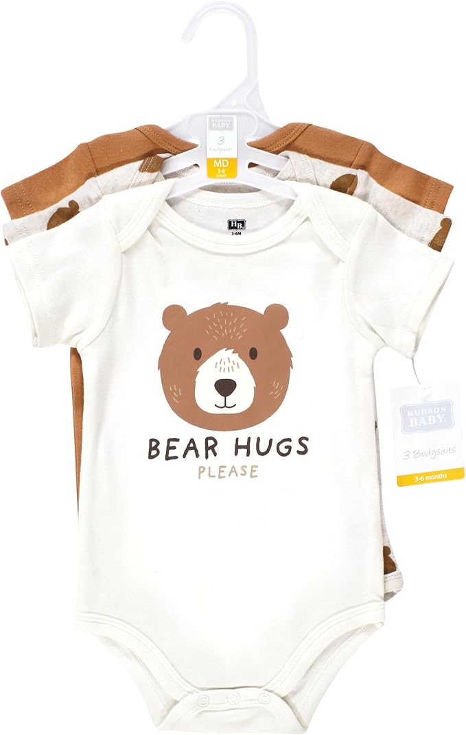 Hudson Baby Unisex Baby Cotton Bodysuits - Image 2