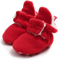 Baby Booties Cozy Fleece Slippers Soft Baby Shoes by GDSDYM