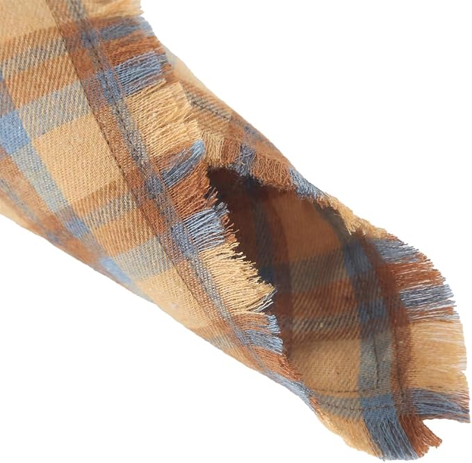 Fall Dog Bandana Autumn Thanksgiving Plaid Reversible Triangle Bibs Scarf - Image 3