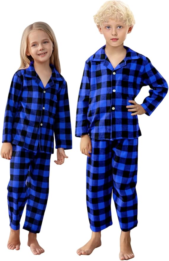 Schbbbta Family Matching Pajamas Holiday Sleepwear Long Sleeve Pjs Sets