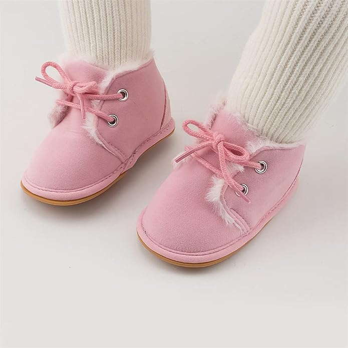 Meckior Baby Booties Newborn Infant Unisex Baby Girls Boys Velvet Rubber - Image 3