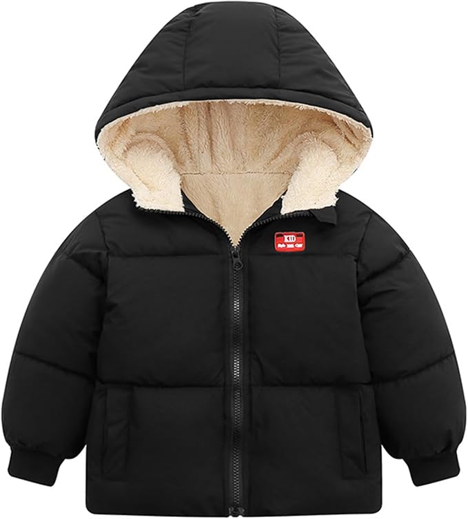 Baby Winter Coats Toddler Hooded Jackets Cotton Warm Lined Puffer Outerwear by CYTAFE