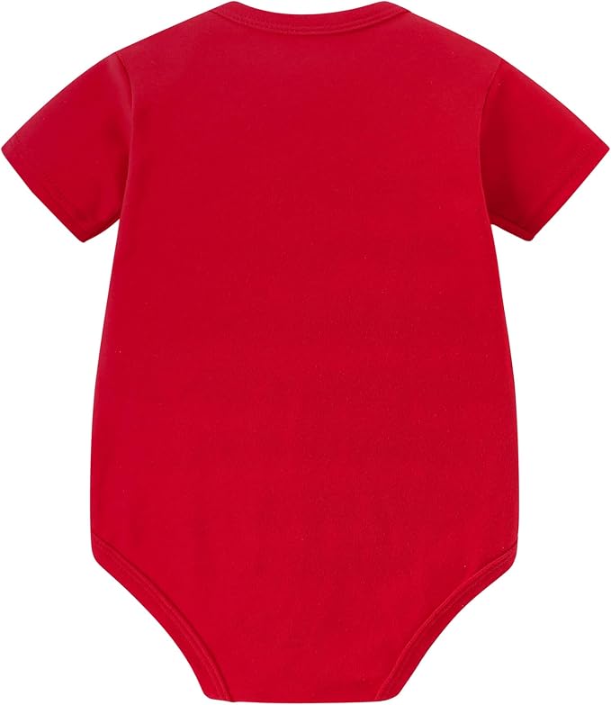 AIWUHE Unisex-Baby Short Sleeve Bodysuits Cotton One-piece Boy Girl Summer - Image 2