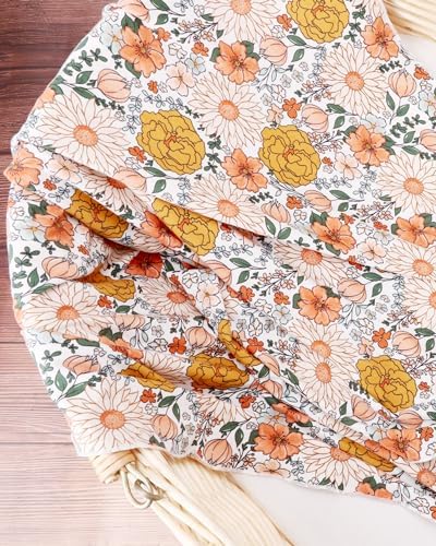 DRESHOW BQUBO Baby Girl Newborn Floral Receiving Blankets - Image 7