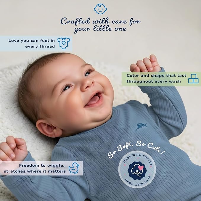 Tommy Bahama Baby 5-Piece Onesie Set - Image 5