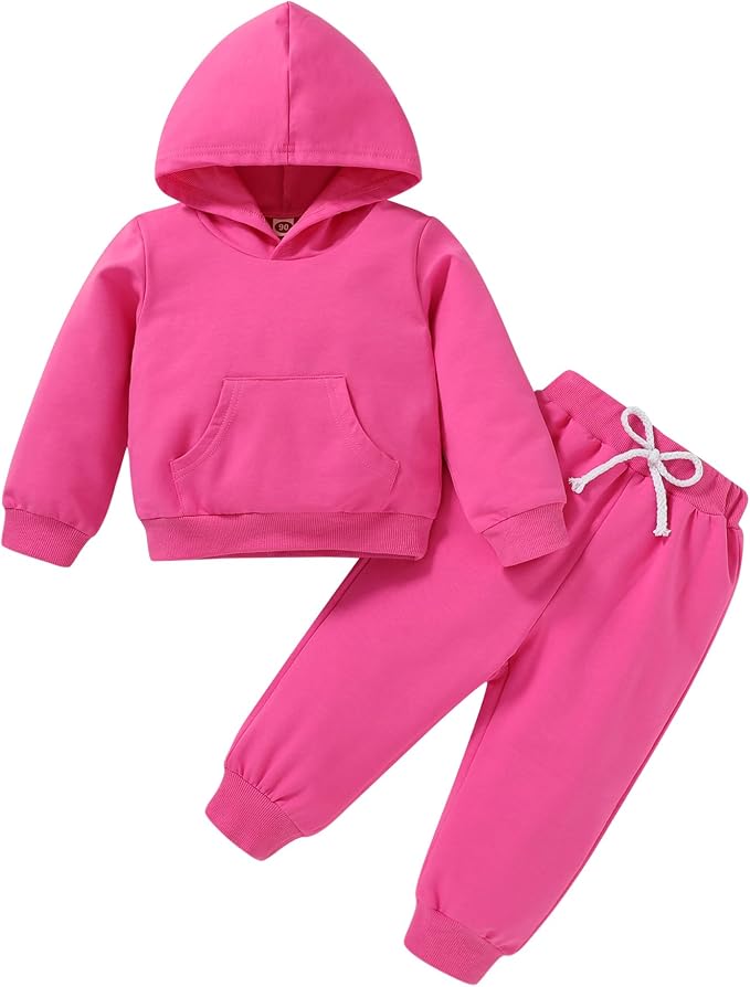 Happy Town Baby Fall Outfits for Girl Boy Long Sleeve Hoodie Top and Long by HappyTown