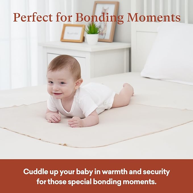 4-Pack Stretchy Swaddle Blankets, 47x47 Baby Receiving Blankets | Soft - Image 3