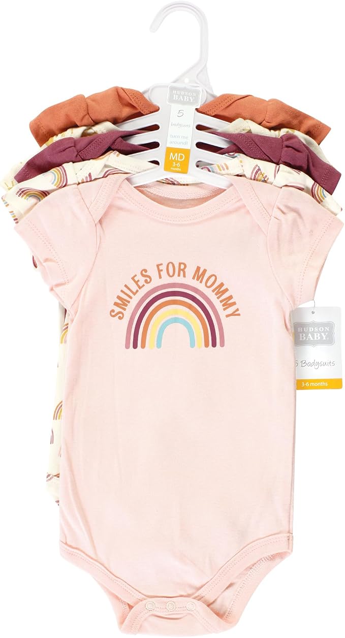 Hudson Baby Unisex Baby Cotton Bodysuits - Image 2