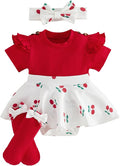 Giraropa Newborn Baby Girl Clothes Smocked Bubble Romper Dress + Socks + by Giraropa