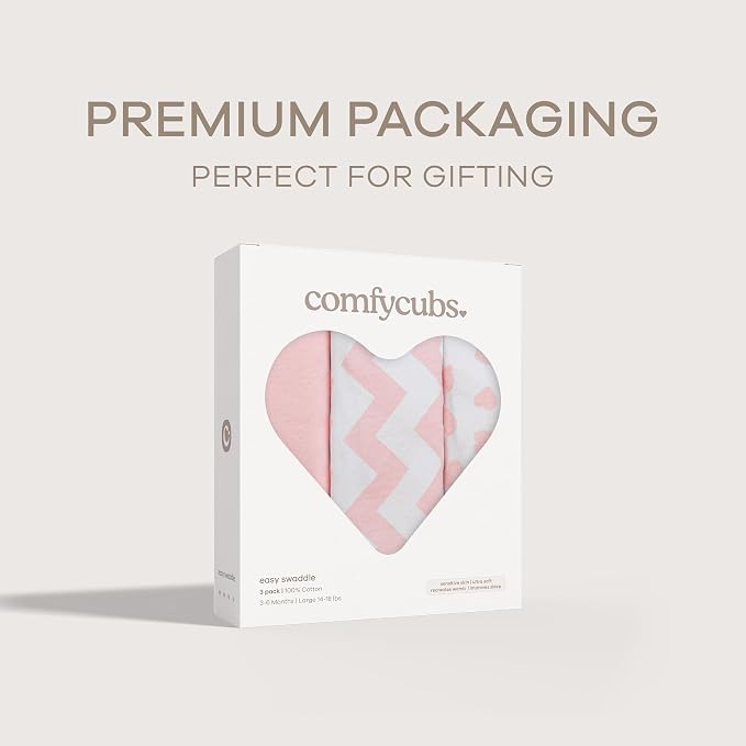 Comfy Cubs Easy Swaddle Blanket, 3 Pk Large - Image 7