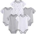 Kiddiezoom Baby Bodysuit Newborn Short Sleeve baby One-Piece Cotton 5-Pack baby by Kiddiezoom
