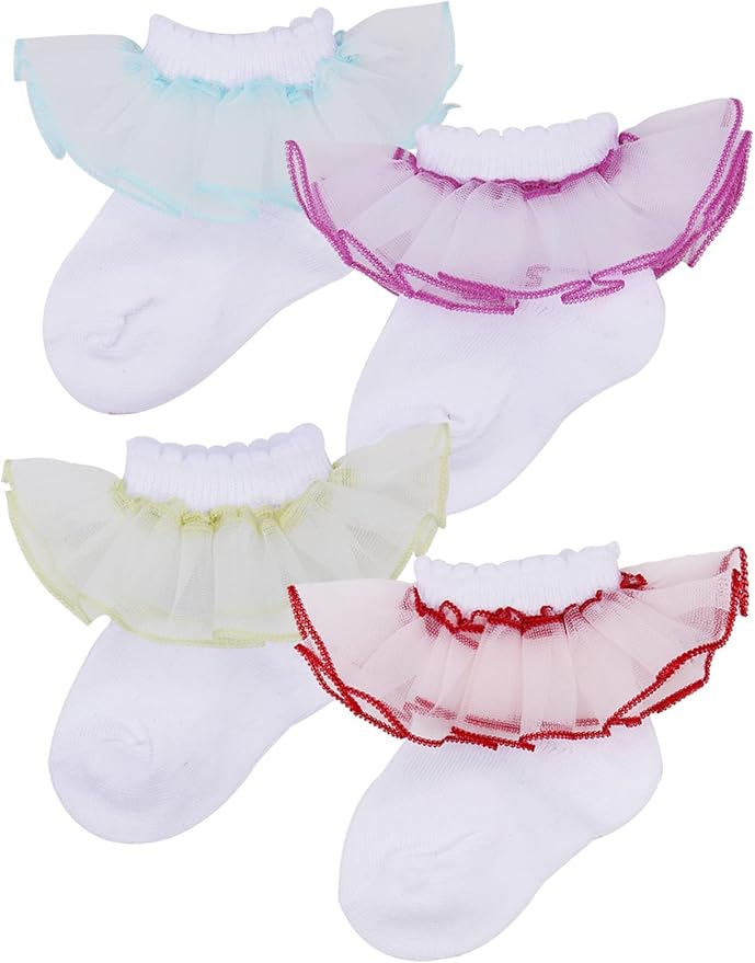 PrinceSasa Little Baby Girl Princess Lace Ruffles Socks Set by PrinceSasa