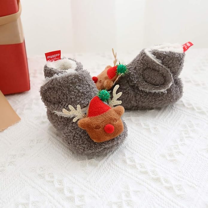 Ohwawadi Infant Baby Slippers Girls Boys Booties Warm Baby Socks Shoes Newborn - Image 7