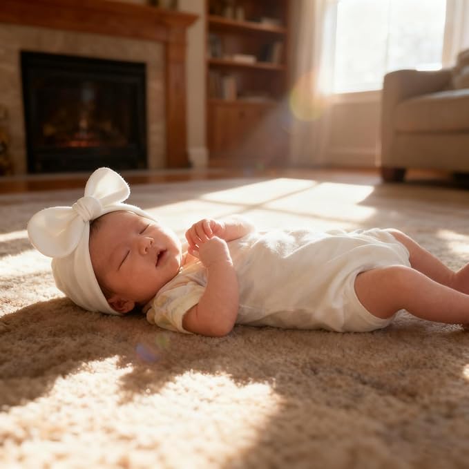 LIDHAY 4PCS Newborn Baby Hospital Hats Beanie Bow Infant Caps Cotton Preemie - Image 6