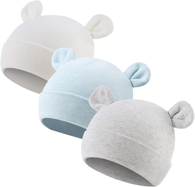 Cotton Newborn Baby Girls Hat Spring Newborn Boys Hat Cute Rabbit Infant Beanie by JANGANNSA