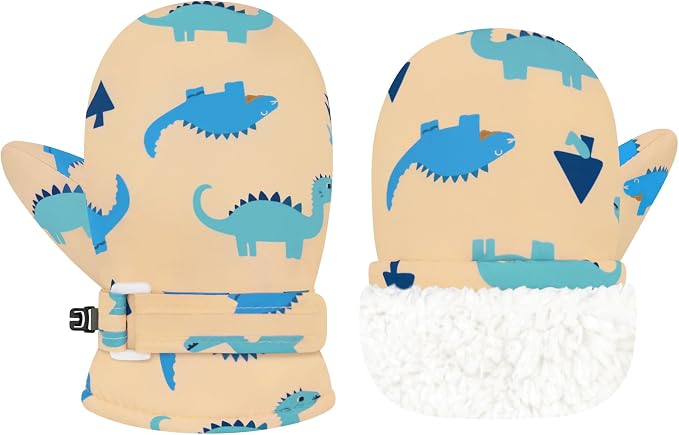 Olreco Baby Toddler Mittens Waterproof Infant Baby Winter Mittens Toddler Snow by Olreco