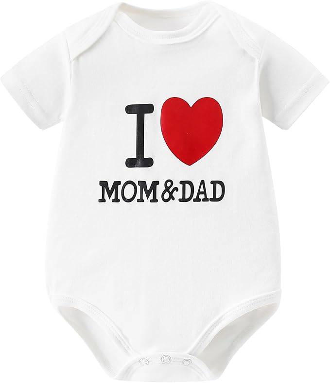 AIWUHE Unisex-Baby Short Sleeve Bodysuits Cotton One-piece Boy Girl Summer by AIWUHE