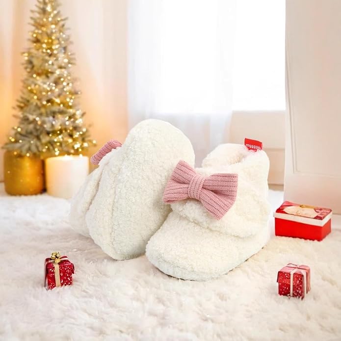 Ohwawadi Infant Baby Slippers Girls Boys Booties Warm Baby Socks Shoes Newborn - Image 3