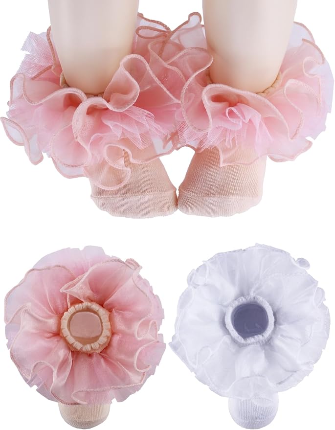 PrinceSasa Little Baby Girl Princess Lace Ruffles Socks Set by PrinceSasa