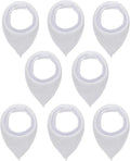 Cotton White Bandana Drool Bibs by maiwa