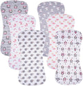 6 Pack Cotton Baby Burp Cloths Extra Absorbent Soft by Gelisite