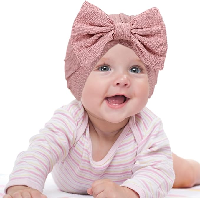 Cinaci 4 Pieces Baby Girls Turban Hats - Image 5