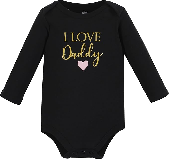 Hudson Baby Baby Girls' Cotton Long-sleeve Bodysuits 3-pack - Image 3