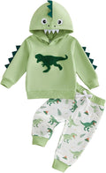 Infant Baby Boy Fall Winter Clothes Outfit Hooded Long Sweatshirt Pant Set by LIOMENGZI