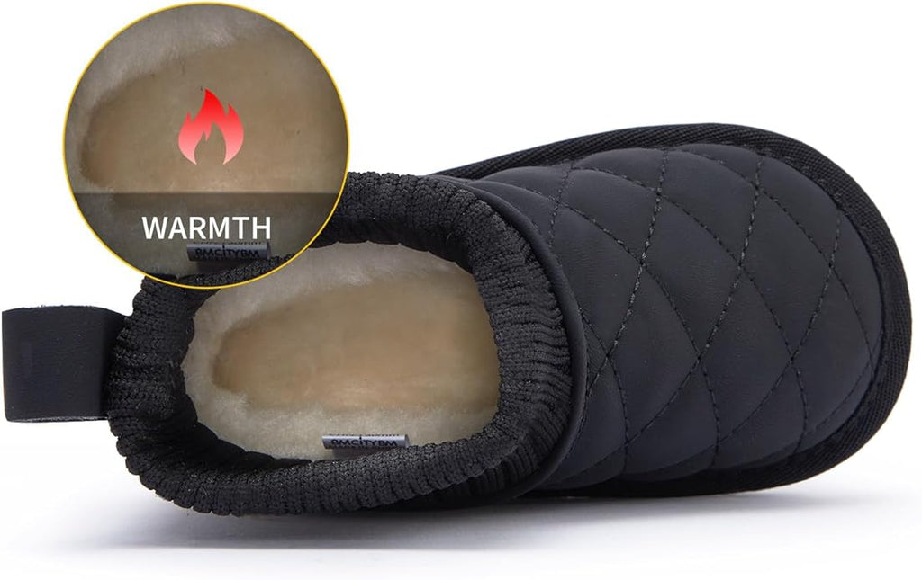 BMCiTYBM Girls Boys Snow Boots Warm Winter Fur Lined Baby Shoes (Infant/Toddler/Little Kid)