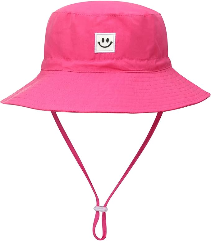Baby Sun Hat Smile Face UPF 50+ Toddler Bucket Hat - Image 3