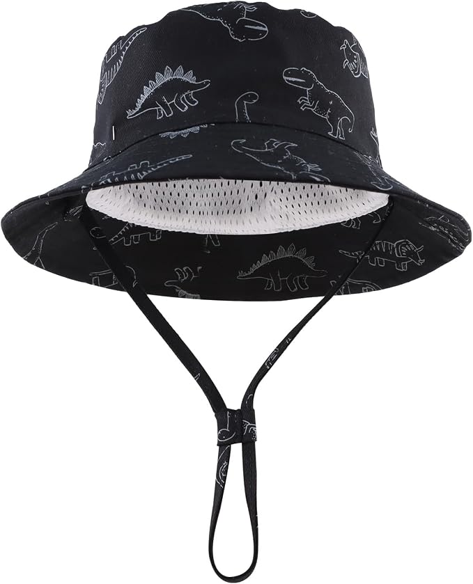 JANGANNSA Dinosaur Baby Boys Sun Hat Cotton Toddler Girls Bucket Hats Summer - Image 2