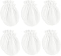 MOMSMENU Baby Mittens Newborn Muslin Soft No Scratch 0-6 Months 6-Pack | by MOMSMENU