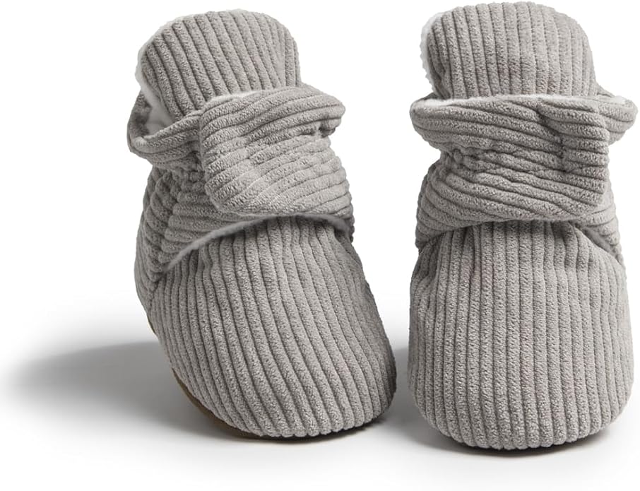 Babelvit Newborn Baby Boy Girl Soft Fleece Booties Stay On Infant Slippers by Babelvit