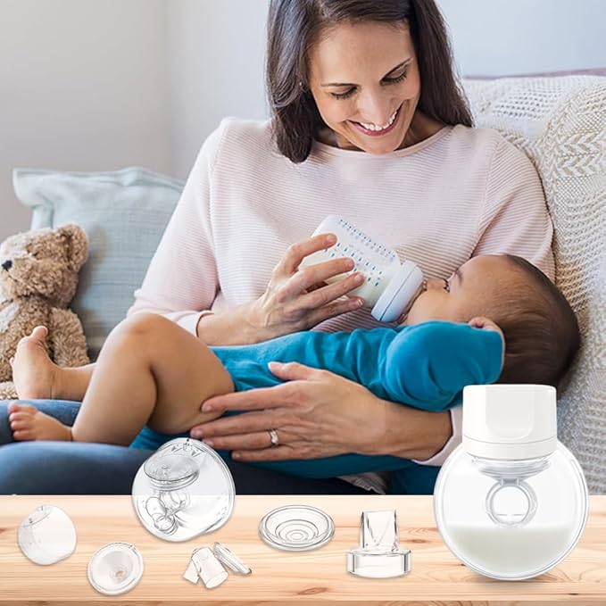 One Full Set Milk Collector Cup 27mm Only Compatible with Momcozy S12 Pro/S9 Pro Breast Pump NOT for S9/S12, S12 Pro/S9 Pro Wearable Breast Pump Replacement Parts with 27mm Flange