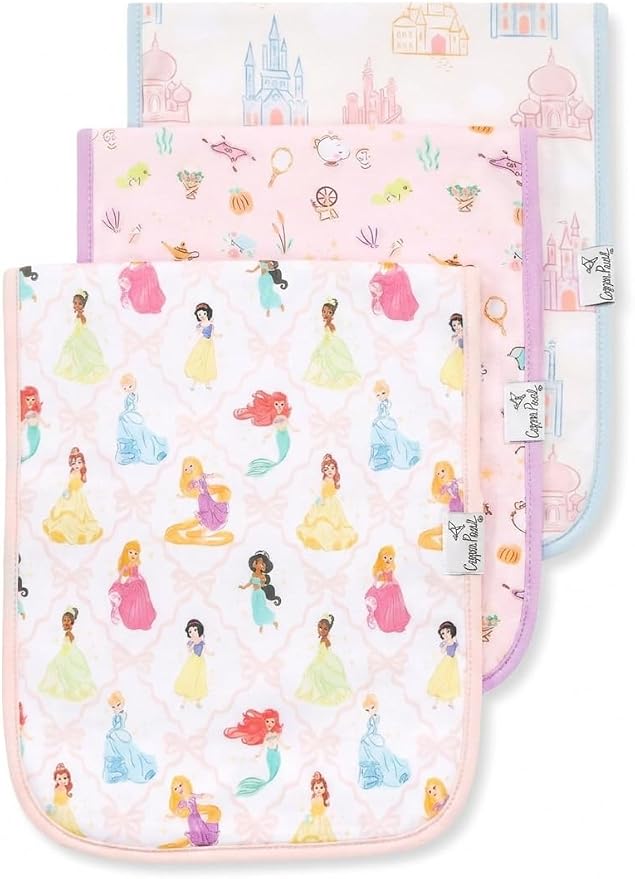 Copper Pearl Baby Burp Cloths 3 Pack, Cotton Burp Cloths, Absorbent Spit Up Rags by CopperPearl