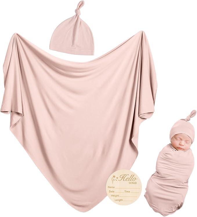 BubblePanda Rayon Made from Bamboo Newborn Swaddle Blankets 35 x 35 Inch | Baby by Unknown